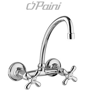 Paini Miscelatore Lavello A Muro Con Bocca Alta Liberty 17cr503