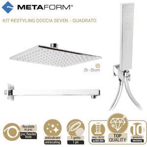 Metaform Kit Restyling Quadrato Seven Top Line Cromo - 101n25100