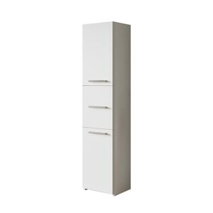 garneroarredamenti Colonna 40x170cm bagno moderna con ante bianco Ramona