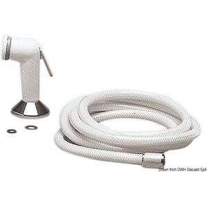 Osculati Doccia Utility a telefono Doccetta Utility tubo PVC 4 m supporto da coperta