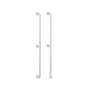 IDRAL Maniglione verticale verniciato fissaggio parete/terra serie EASY 12003V-PT Bianco