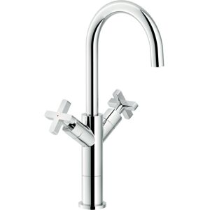 NOBILI Miscelatore lavabo a bacinella con scarico 1 1/4” serie Lira LR116258/2CR Cromato Ottone