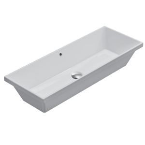 CERAMICA GLOBO Lavabo ad incasso in ceramica 75x34 cm Globo Stockholm FO075BI Bianco Ceramica