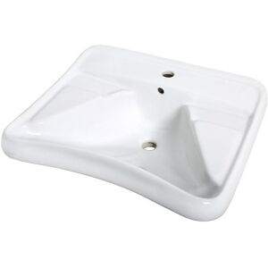 IDRAL Lavabo ergonomico in ceramica serie EASY 10191 Bianco Ceramica