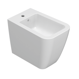 CERAMICA GLOBO Bidet a terra in ceramica 56x36 cm Globo Stone ST009BI Bianco Ceramica