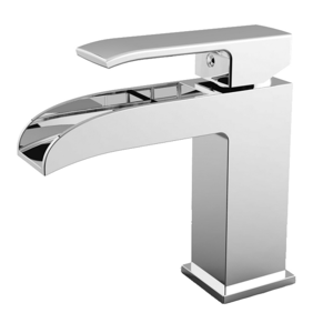 PAFFONI Miscelatore monocomando per lavabo a cascata serie Level LES061KCR Cromato Ottone