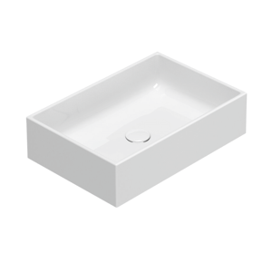 CERAMICA GLOBO Lavabo da appoggio in ceramica 55x37 cm Globo Forty3 FO054BI Bianco Ceramica