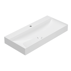 CERAMICA GLOBO Lavabo in ceramica 100x47 cm Globo T-EDGE B6R100BI Bianco Ceramica