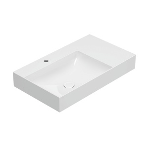 CERAMICA GLOBO Lavabo in ceramica 80x47 cm Globo T-EDGE B6R80SBI Bianco Ceramica