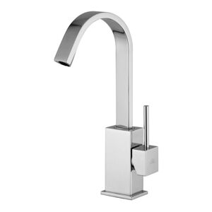 PAFFONI Miscelatore monocomando per lavabo con canna orientabile e scarico automatico serie Level LEA877CR Cromato Ottone