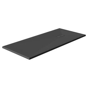 Tecnomat PIATTO DOCCIA SERIE FUSION MARMORESINA COLORE NERO 70X120 cm H 2,5 cm PILETTA INCLUSA