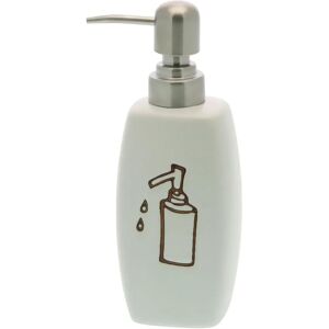 Tecnomat DISPENSER MANUALE SAPONE LIQUIDO TONGA IN CERAMICA COLORE BIANCO