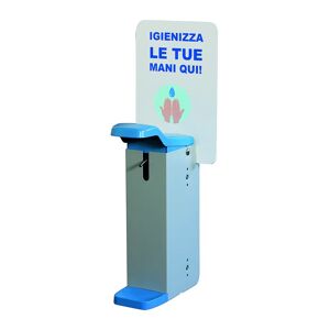 Tecnomat DISPENSER A GOMITO SAPONE LIQUIDO 1000 ml PLASTICA FISSAGGIO A MURO GRIGIO