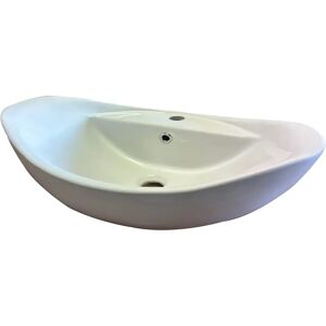 Tecnomat LAVABO D'APPOGGIO IN CERAMICA BIANCO OVALE 60x24x38,7 cm