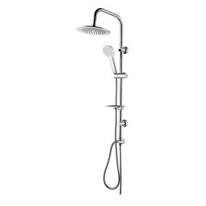 Tecnomat COLONNA DOCCIA ACQUAPRO NEA 1 GETTO CROMO SOFFIONE ABS Ø 240 mm INTERASSE VARIABILE