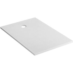 Tecnomat PIATTO DOCCIA IN MARMORESINA BIANCO 70X120 cm H 3 cm PILETTA Ø 90 mm