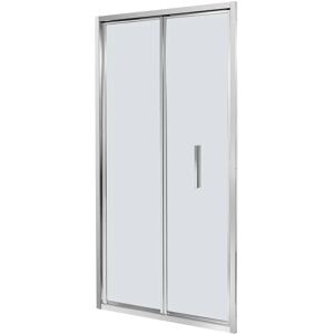 Tecnomat PORTA DOCCIA FENIS PIEGHEVOLE 80 H190cm VETRO TEMPERATO TRASPARENTE 6mm PROFILI CROMATI