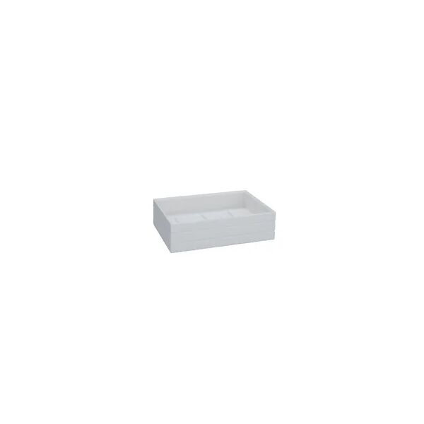 aquasanit style portasapone rettangolare abs bianco soft touch codice prod: a103110imp000