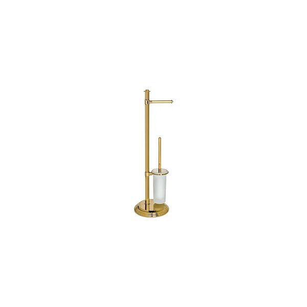 colombo design hermitage b3318 piantana hps portarotolo/scopino oro codice prod: b33180hps