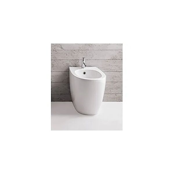 ceramica globo 4all bidet multi 2.0 filo parete 1foro con fissag ghost bianco lucido prod: md011bi codice prod: md011bi