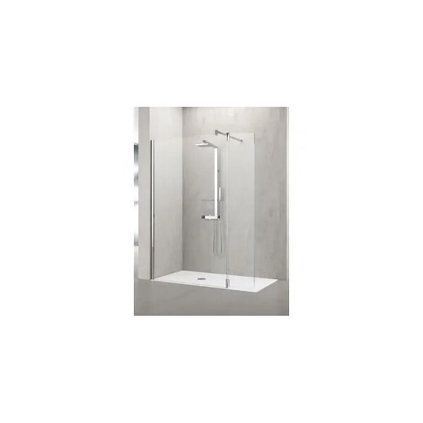 novellini kuadra h walk-in 98/101 vetro trasparente profilo cromato codice prod: kuadh100-1k