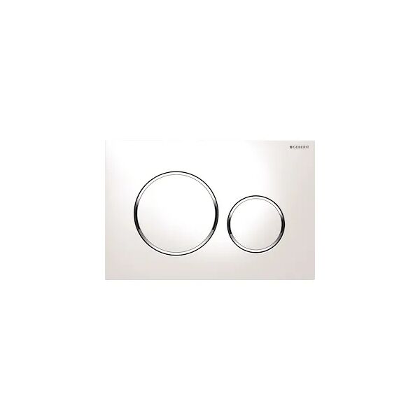 geberit sigma 20 115.882.kj.1 placca 2 tasti bianco/cromato/bianco codice prod: 115.882.kj.1