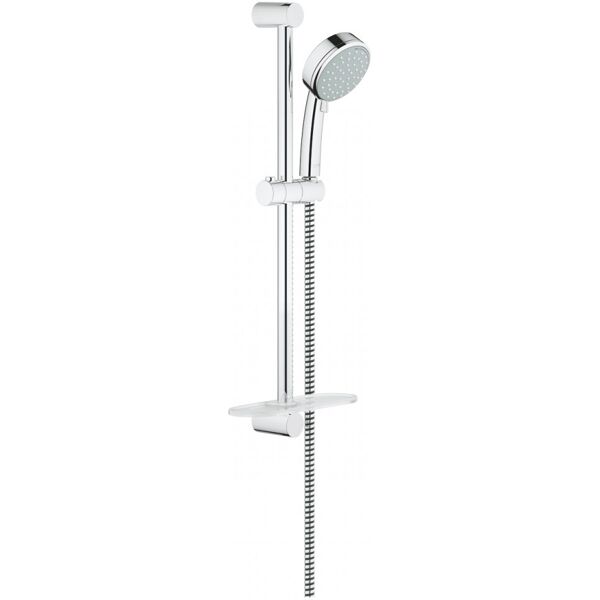 grohe tempesta cosmopolitan - set asta doccia a 2 getti cromato con portasapone - 27928001