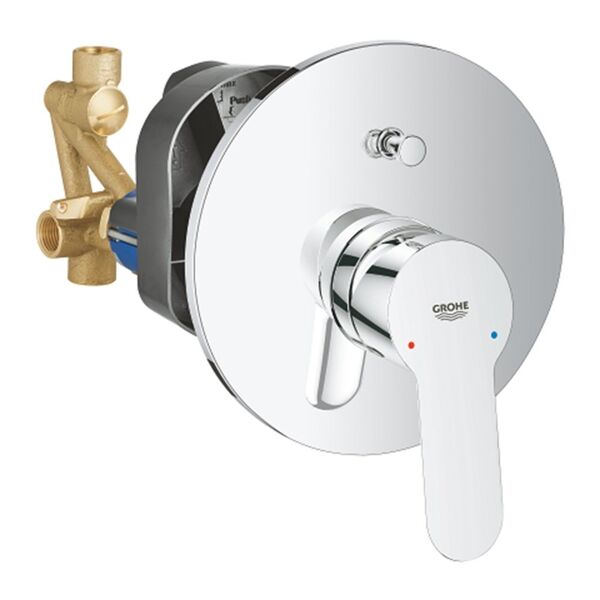 grohe bauedge - miscelatore cromo doccia con deviatore corpo incasso 29079000