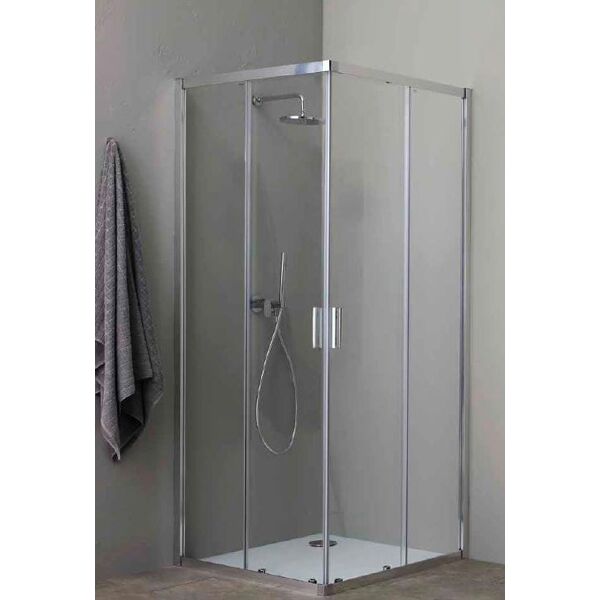 grandform pfs#y80 porta doccia parete per box doccia 76/78 cm in vetro trasparente - pfs#y80