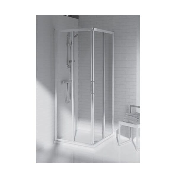 ideal standard t2377yb box doccia 75x75 cm cabina doccia con pareti in vetro trasparente colore silver - t2377yb tipica a