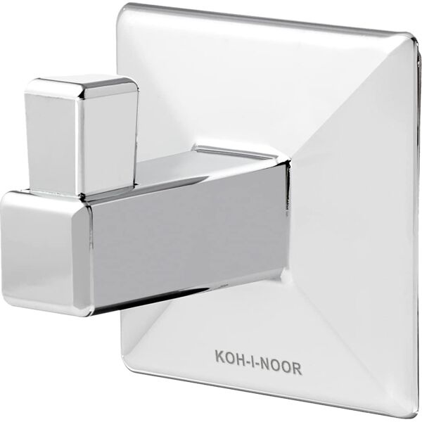 koh-i-noor 5700kk appendi accappatoio da parete moderno per bagno gancio 2 pezzi colore cromo - 5700kk serie tilda