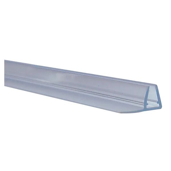 tecnomat guarnizione gocciolatoio verticale con aletta 10 mm trasparente h 200 cm per vetro 3-4-5 mm
