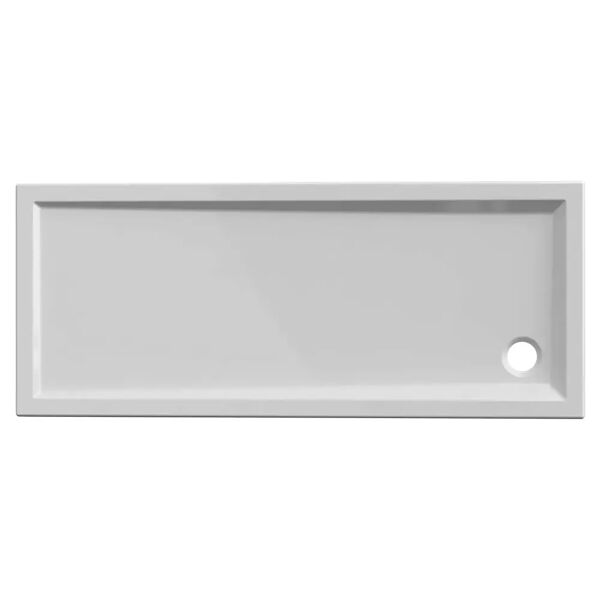 tecnomat piatto doccia serie miami in acrilico  bianco 70x170 h 6 cm piletta Ø 90 mm