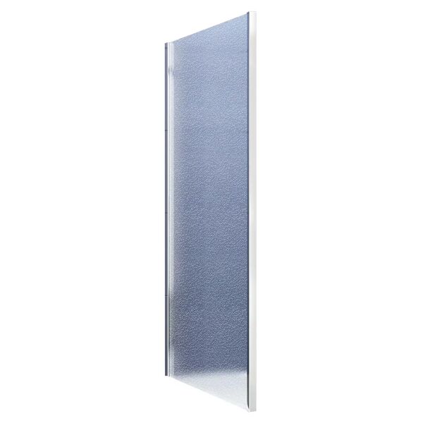 tecnomat lato fisso plus 77-80 cm h190 cm vetro temperato 6 mm stampato profili cromo