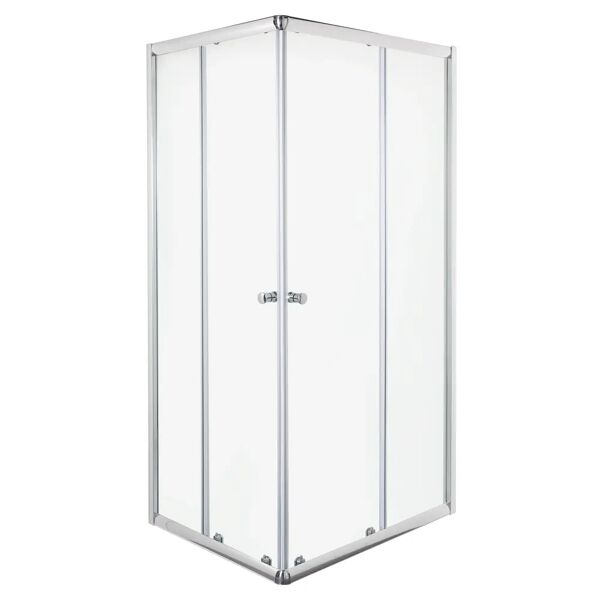 tecnomat box doccia roy 70x90 h190 cm vetro temperato trasparente 5mm profili cromati