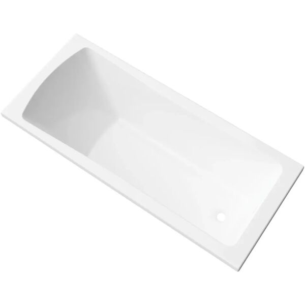 tecnomat vasca incasso rettangolare linton 160x70 (lxp) in acrilico bianco capacita 158 l