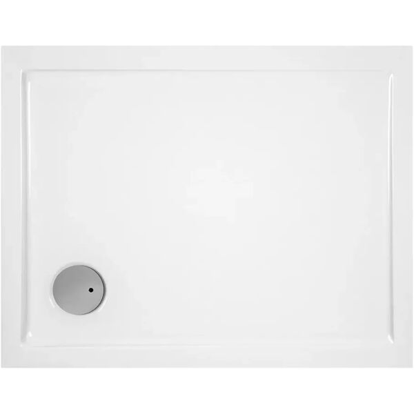 tecnomat piatto doccia  serie lima in acrilico bianco 80x140 cm h 5,5 cm piletta Ø 90 mm