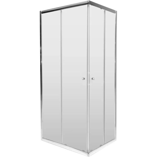 tecnomat box doccia ilde rettangolare 70x90 h190 cm profili cromo temperato trasparente 5 mm