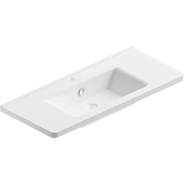 tecnomat lavabo da incasso new every in ceramica bianco 105x3x46 cm (lxhxp)