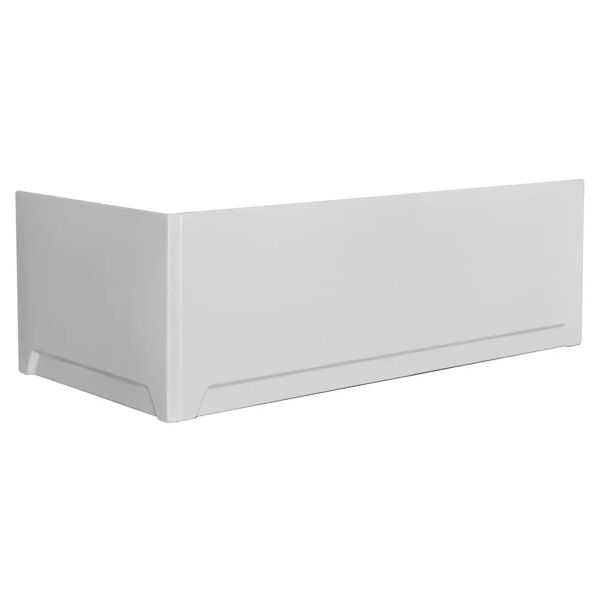 tecnomat kit pannelli e piedini per vasca qube 160x70 cm acrilico bianco