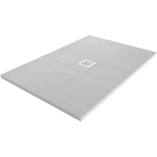 tecnomat piatto doccia tevere cemento marmoresina grigio 70x120 cm h 2,2 cm piletta Ø90 mm