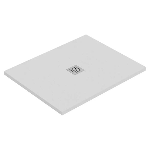 tecnomat piatto doccia tevere pietra marmoresina bianco 80x100 cm h 2,2 cm piletta Ø90 mm