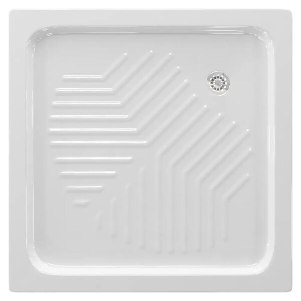 tecnomat piatto doccia in ceramica bianco 70x70 cm h 10 cm piletta Ø 60 mm