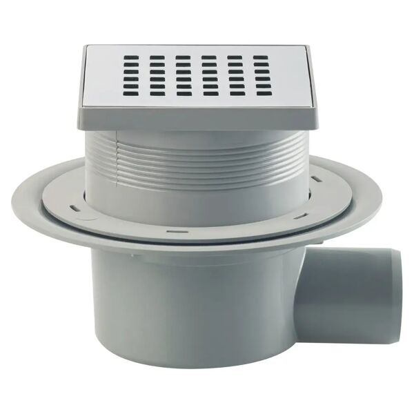 tea pozzetto doccia pavimento  miniflow q griglia l 110 x 110 mm inox telo tecnico 1500 x 1200 mm