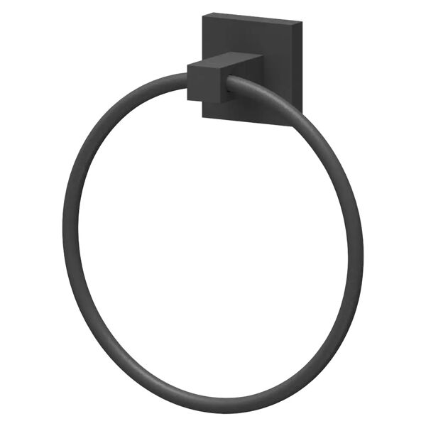 tecnomat anello portasalviette serie svart acciaio inox nero fissaggio a muro