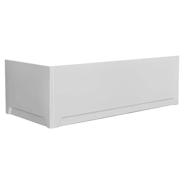 tecnomat kit pannelli e piedini per vasca qube 170x70 cm acrilico bianco