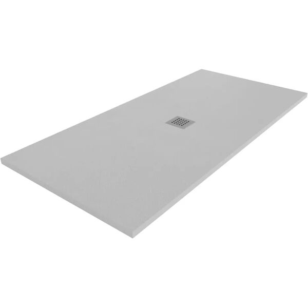 tecnomat piatto doccia tevere cemento marmoresina grigio 80x140 cm h 2,2 cm piletta Ø90 mm