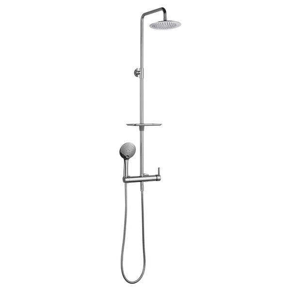 tecnomat colonna doccia acquapro nea plus 3 getti cromo soffione abs Ø 240 mm miscelatore meccanico