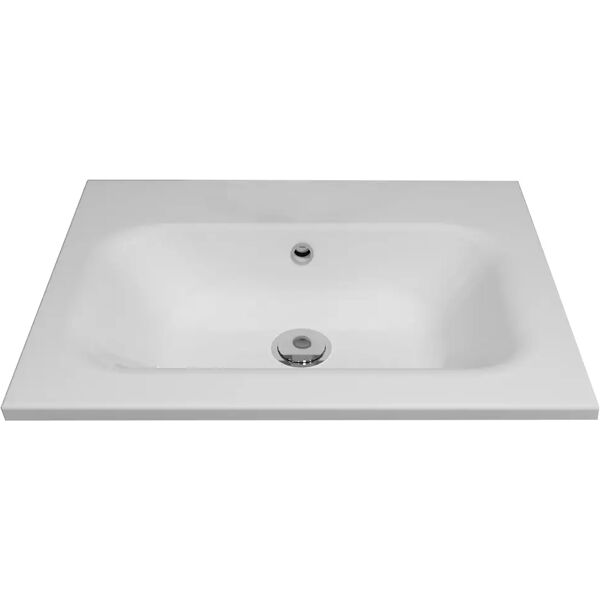 tecnomat lavabo incasso venus fashion una vasca in mineralmarmo bianco 61x2x46 cm (lxhxp)