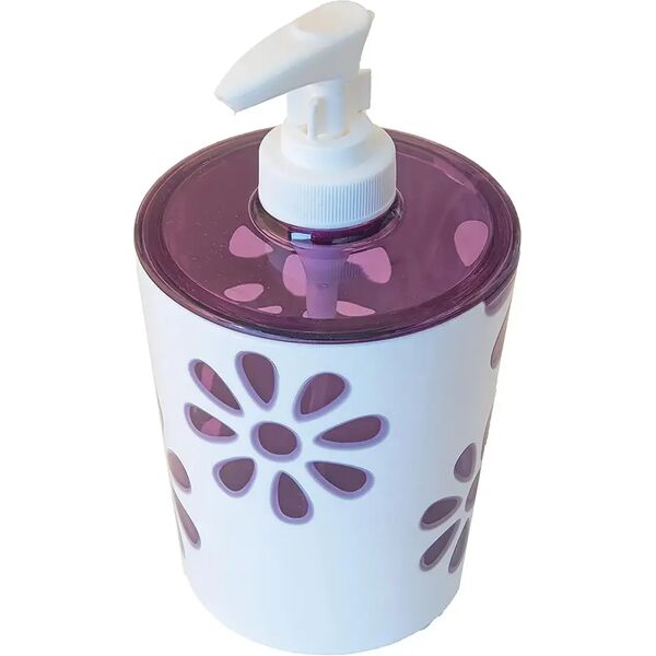 tecnomat dispenser manuale sapone liquido mirage in acrilico colore viola